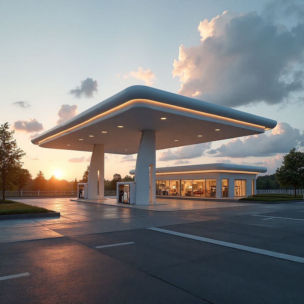 Estación EcoFuel desde el exterior